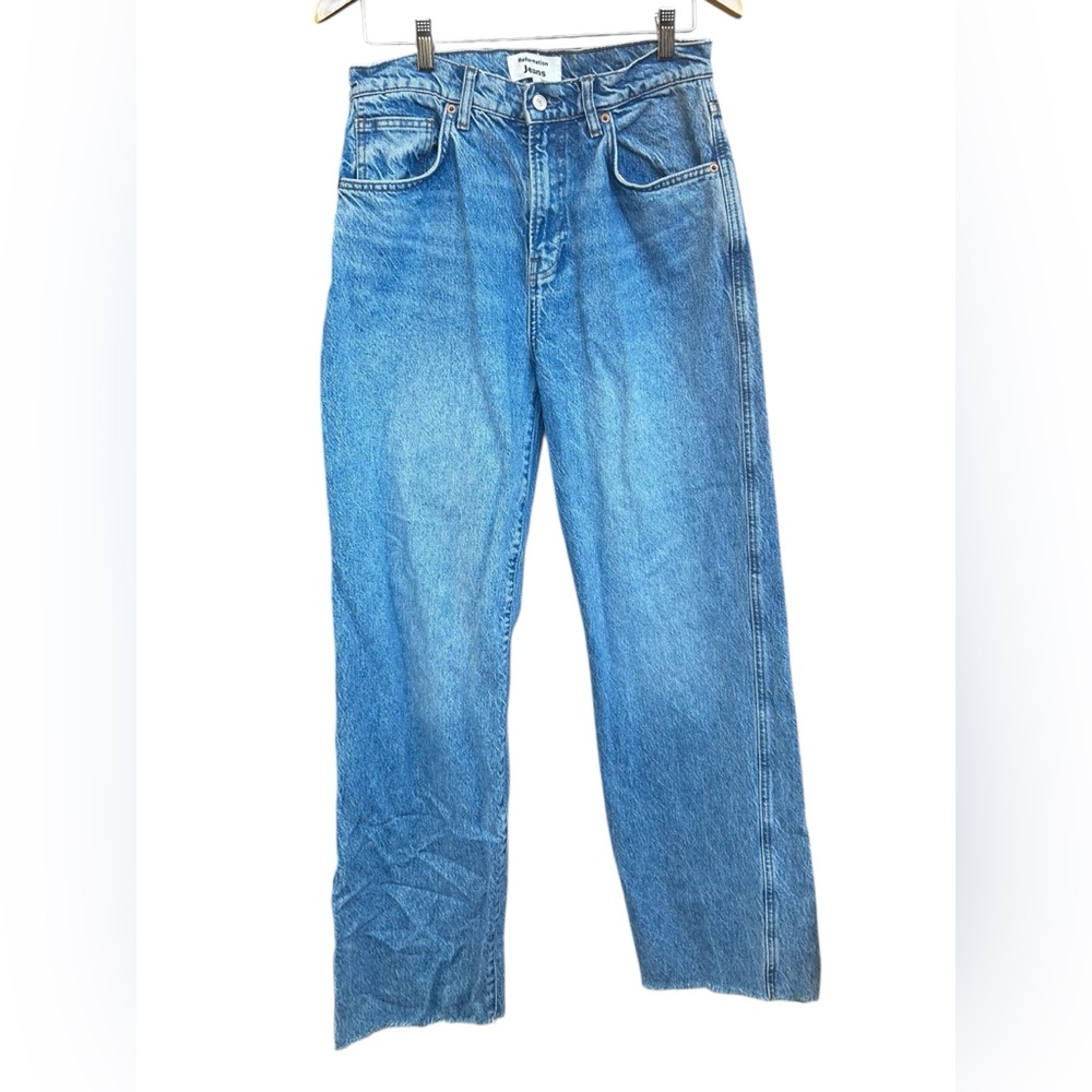 Reformation Val 90s Mid Rise Straight Jeans Sz 28